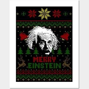 Albert Einstein Merry Einstein Posters and Art